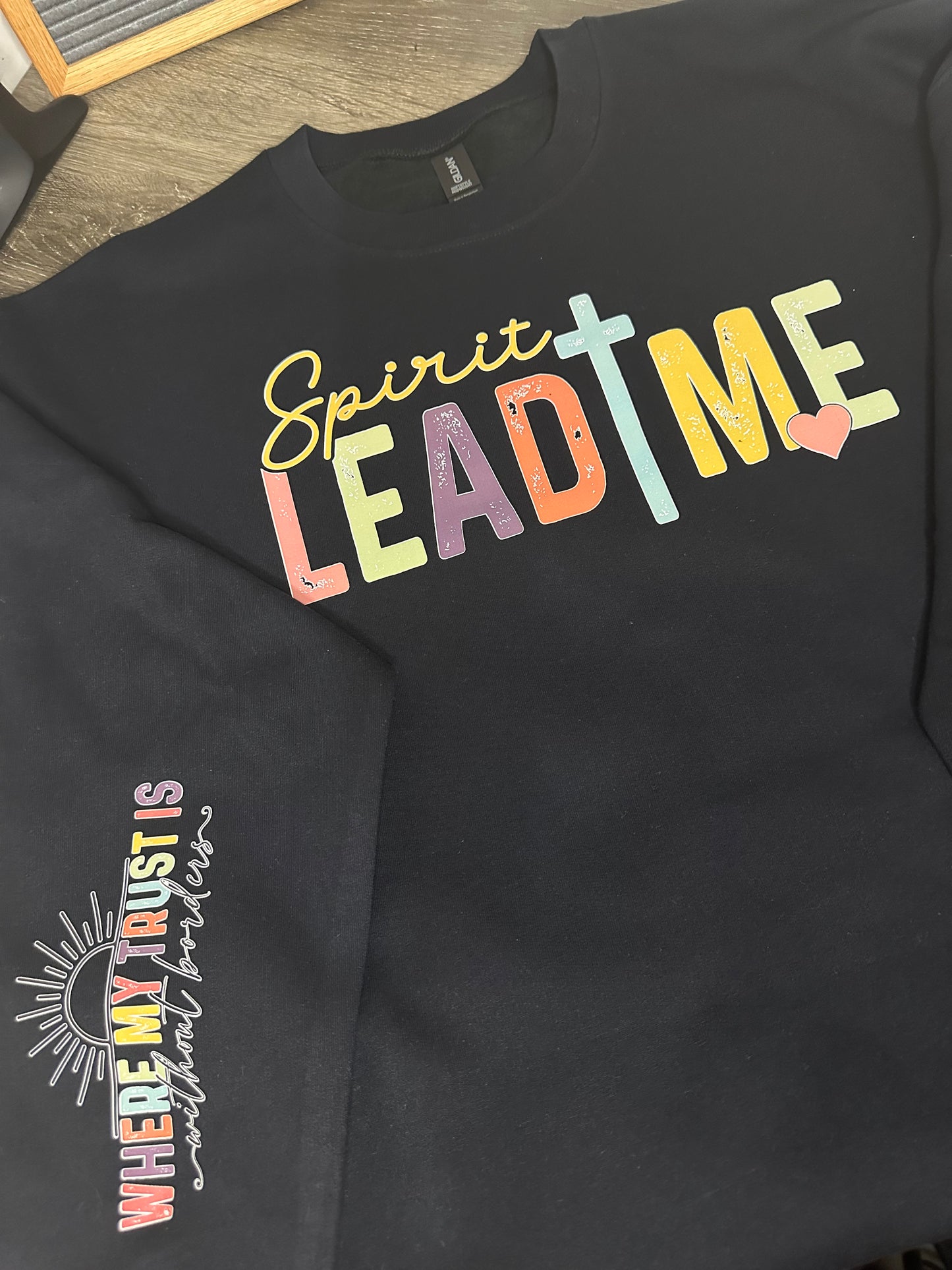 Spirit lead me with design on sleeve