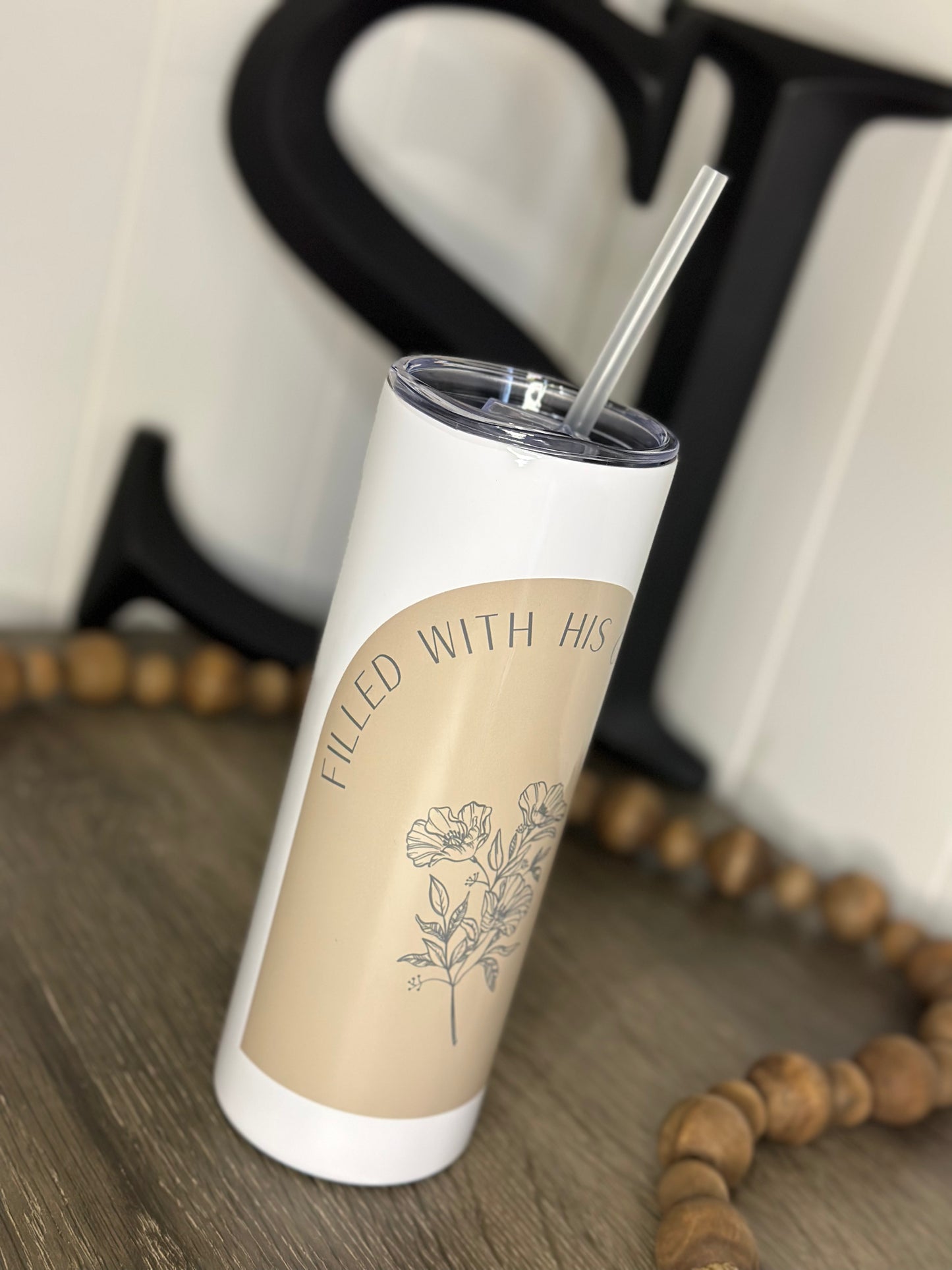 Filled with His goodness tumbler