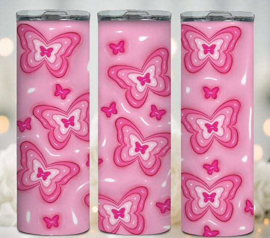 Butterfly 3D 20oz tumbler