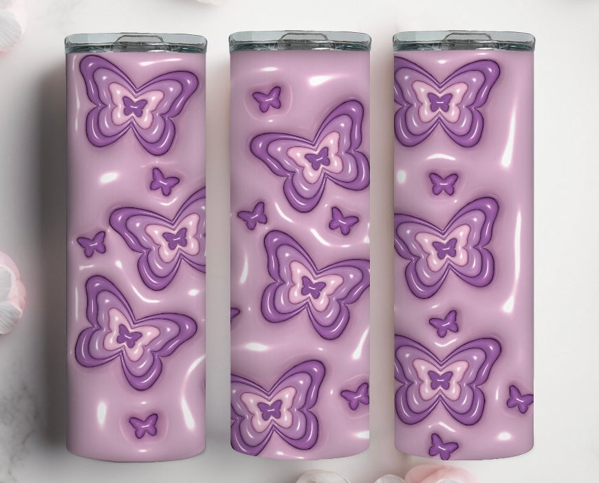 Butterfly 3D 20oz tumbler