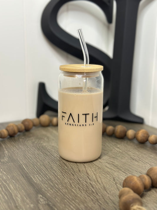 FAITH - Ephesians glass cup